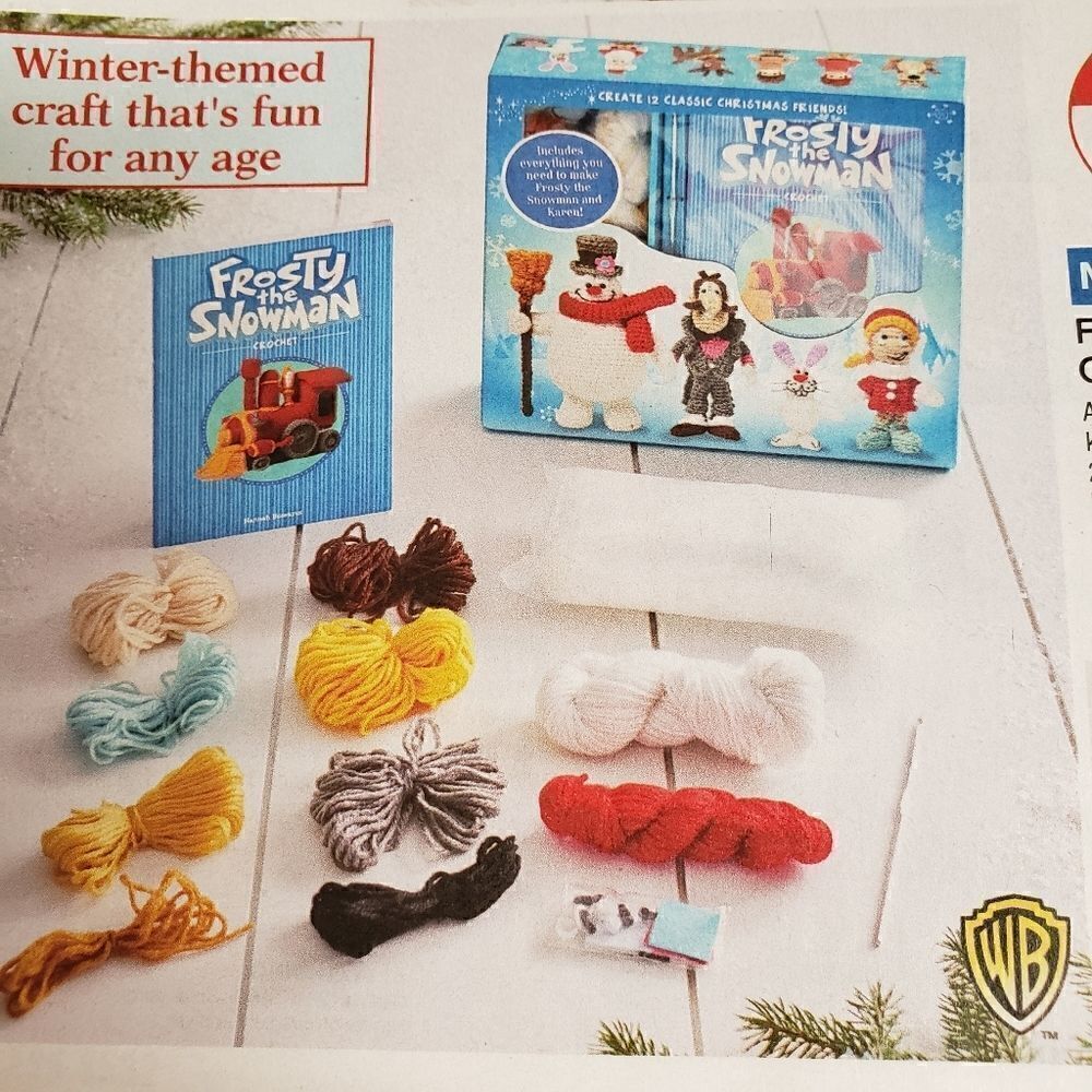 Frosty the Snowman Winter Theme Crochet Crafting Kit